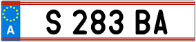 Trailer License Plate